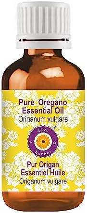 Deve Herbes Oregano Essential Oil (Origanum vulgare) Pure | Non-Sticky | Non-greasy | Lightweight | Men & Women | All Skin Types | Steam Distilled 15ml