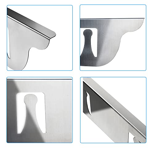 Stove Cover, Stove Guard, Stainless Steel Stove Gap Covers, Heat Resistant & Easy to Clean Stove Counter Gap Cover, Kitchen Stove Counter Gap Cover Eliminates Gap Between Counter & Appliances (2 pcs) - Thumbnail 7