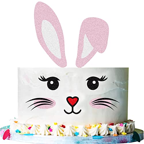 Ostern Tortendeko Hase Cupcake Toppers Easter Bunny Kuchen Deko Easter Tortendeko Geburtstag für Ostern Party Deko Kinder Bunny Themenparty Party Kuchen Dekoration Lieferungen