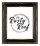 The Rusty Roof-Distressed Lucy Black-Solid Wood Picture Frame-10x10