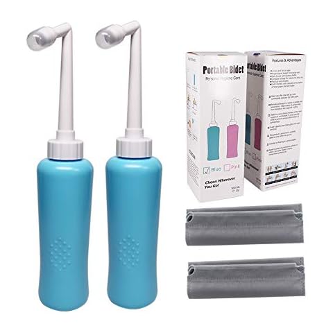 ZMCYN 500ml Portable Bidet Spray Bottle,Travel Portable Bidets Bottle, Personal Portable Bidets for Postpartum Perineal Care, Baby Diapers Change and Hemorrhoids Patients (2 Pack) Cover