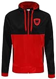 Mit Emblen Wappen Nation Albanien Sweatshirt Sport Pullover Track Zoodie S-R (S)