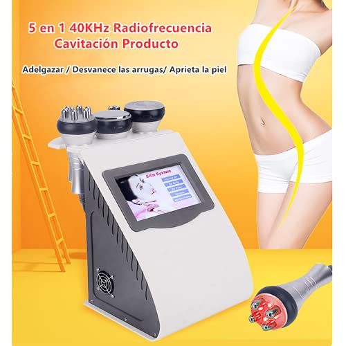 5 en 1 40Khz Radiofrecuencia Cavitación Producto de Belleza, Anticelulítico Celulitis Masajeador Facial Levantamiento de… - Imagen 3