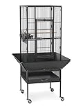PREVUE PET PRODUCTS 3351BLK Park Plaza Gabbia per Uccelli, Nero Hammertone