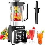 Batidora de Vaso de 2000 W,Profesional Licuadora de 2L con 8 Programas y Función de Limpieza Automática, Sin BPA, 28000RPM (NEGRO) (NEGRO-UK)