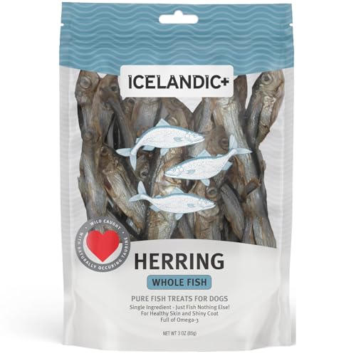 Image of Icelandic+ Whole Fish Herring - 3oz Wild-Caught Air-Dried Dog Treats