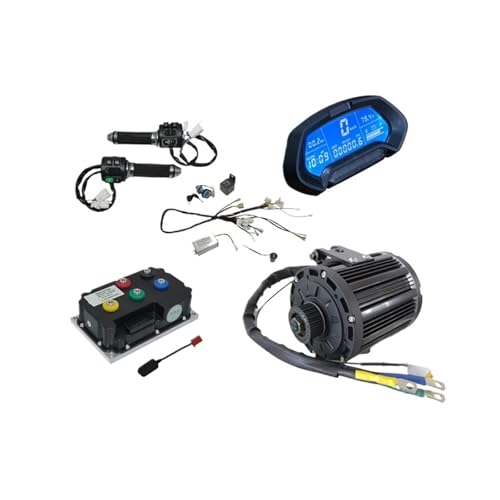 Hub Motor QS138 4000W Mid Drive Motor for 72V 110KPH Electric Vehicle Upgrade SIAYQ72180 Controller(Sprocket and Wire)