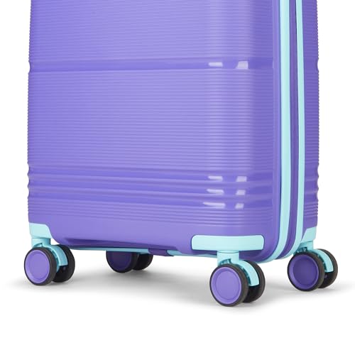 Image of Skybags Cabin Paratrip Hard Luggage (55 cm) | Polypropylene Luggage Trolley with 8 Spinner Wheels| Purple Oppulence | Unisex