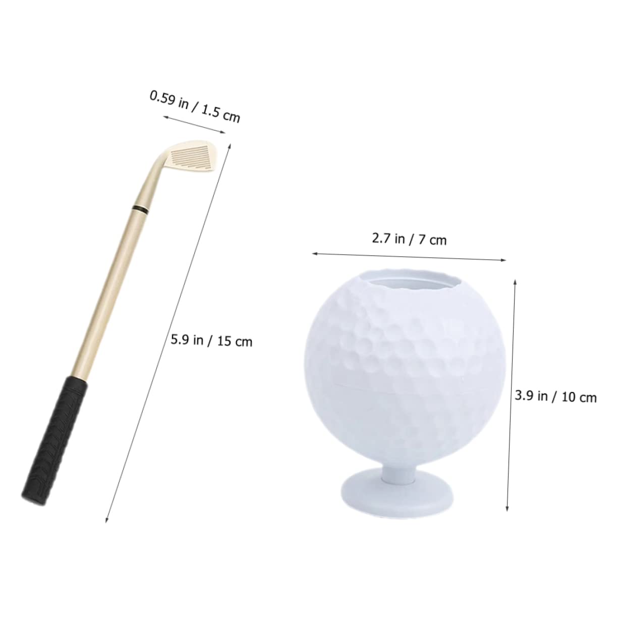 Uonlytech 3 Set Portapenne Golf Organizer Scrivania per Appassionati Golf e Ragazzi Anni per Uffici e Mantenere Ordine gli Accessori Cancelleria