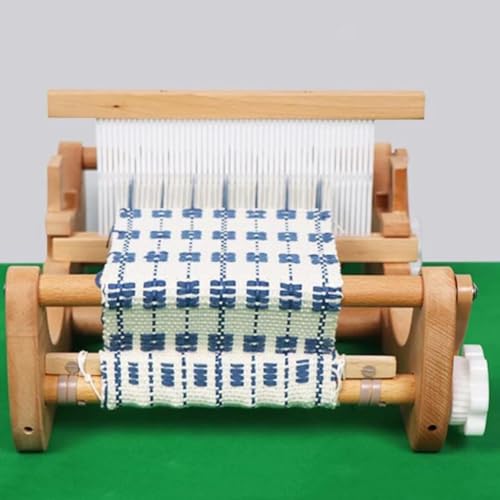 Home Loom Set, DIY Hand Webmaschine Vertikale Holz Multifunktions Handwerk Webmaschine mit Kamm und Spulen Geeignet für Erwachsene, Anfänger und Kinder