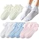 Baby Mädchen Rüschen Socken, 4 paar Rüschen Spitze Taufe Socken, Baumwoll Socken Spitzen, Schule Kleinkind Mädchen Socken, Baby Mädchen Socken Elastisch, für Kleinkind Kinder 4-7 Jahre