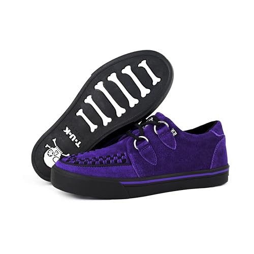 Image of TUK Suede Creeper Sneaker Shoes for Women and Men, D Ring Lace Up Shoes
