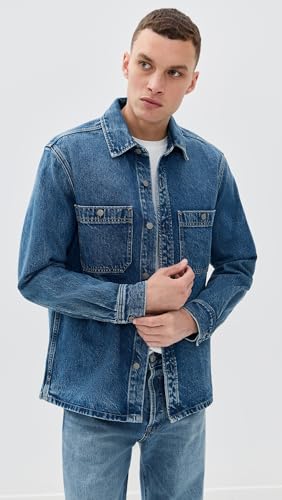 Madewell Men's Denim Shacket in Salvatore2