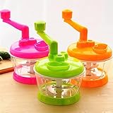 Yctze Molinero de Verduras Manual con Cuchillas de Acero inoxidable: una Batidora de Alimentos y Carne Portátiles para Uso de la Cocina y el Restaurante