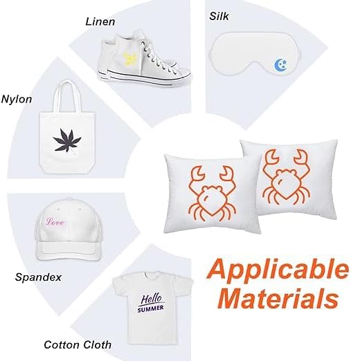 Miniatura 7 de Plancha inteligente para CRI-Cut Joy, 15 hojas (5.5 x 12 pulgadas), vinilo de transferencia de calor para camisa, fácil de cortar y desmalezar para