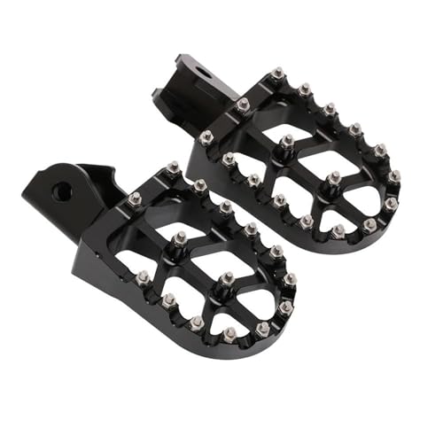FULUSIC Reposapiés Moto para CRF150F para CRF230F 2003-2019 Clavijas De Pie De Motocicleta Reposapiés Clavijas Pedales Pedales Reposapies Moto(Black)