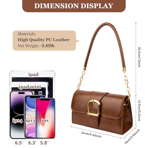 Image of Shoulder Bag for Women, Faux Leather Women's Shoulder Handbags, Fashionable Tote Purses for Women