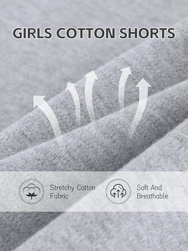Image of HoeVou 4 Pack Girls Shorts Cotton Cartwheel Shorts for Girls Biker Bermuda Under Kids Clothes Bike Toddler Pants Multi-Color