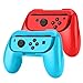 Price comparison product image TNP Grip for Joy-Con (2 Pack Red + Blue) Handheld Wear Resistant Handle Game Controller Kit Accessory for Nintendo Switch, Switch OLED I Compatible with Joy-Con