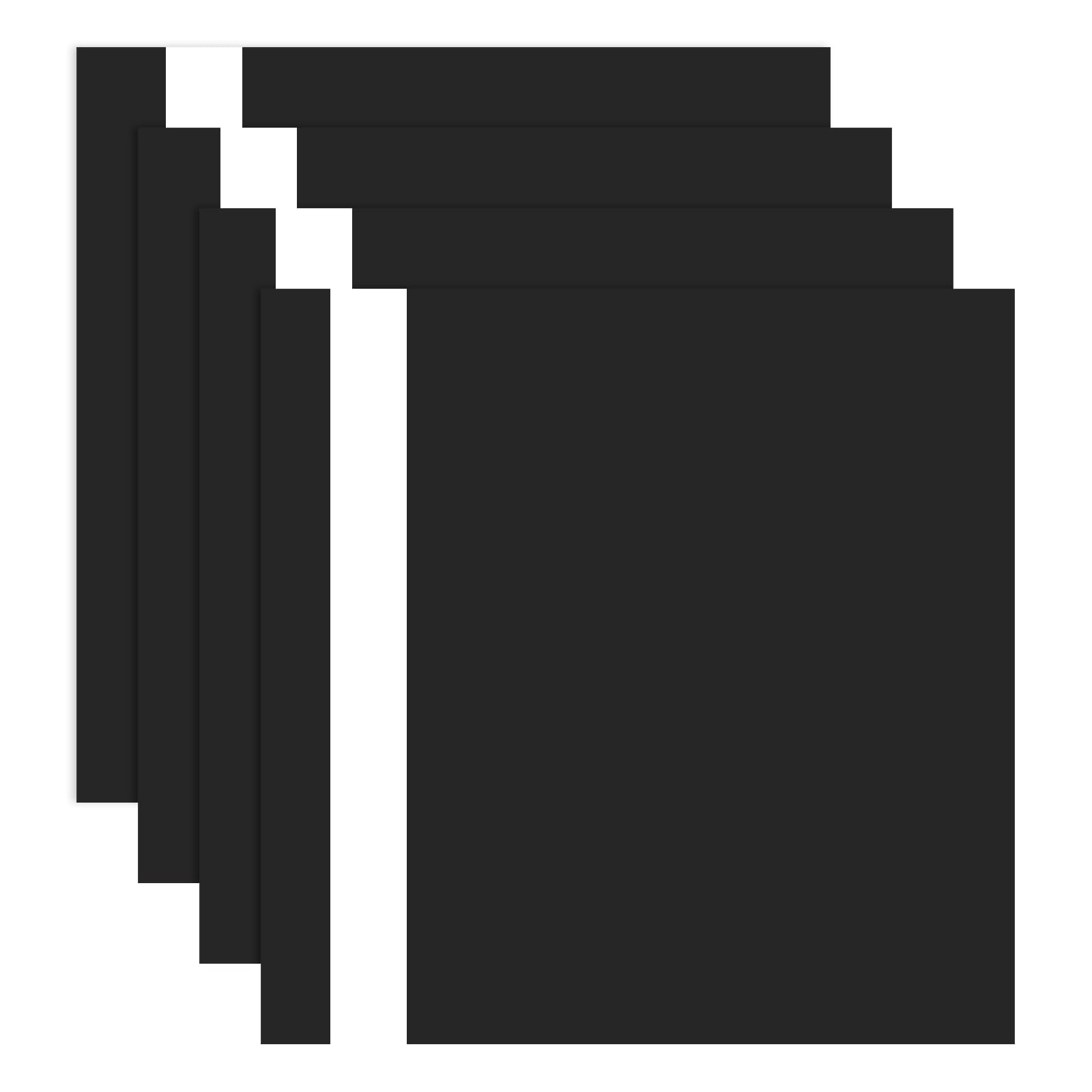 PATIKIL 4 Stück Lasergravurplatte 30x30cm Doppelfarbige ABS Plastik Gravurplatte Material Für Namensschilder Büroetiketten Basteln Schwarz/Weiß
