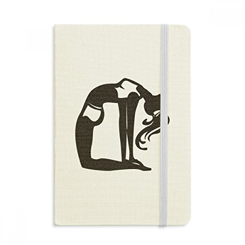 Journal A5 rigide en tissu pour l'écriture fluide de vos routines stretching