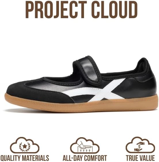 Project Cloud Comfortable Womens Shoes - Casual Trendy Mary Jane Shoes Women with Memory Foam - Lightweight & Non-Slip Fashion Sneakers for Women 2026 (Spring) - Image 3