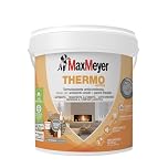 MAXMEYER Thermo Active Aerogel, Pittura Termoisolante per Interni, Antimuffa e Anticondensa, A+ Priva di Formaldeide, Bianco, 10 Litri