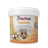 MAXMEYER Thermo Active Aerogel, Pittura Termoisolante per Interni, Antimuffa e Anticondensa, A+ Priva di Formaldeide, Bianco, 10 Litri
