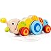cossy Wooden Pull Toys for 1 Year Old, Caterpillar Push Toy for Toddler Children Kids