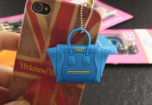 1pc Silicon Celine'c Bag 3.5mm Anti Dust Earphone Jack Plug Stopper Cap for Iphone Samsung 120# Blue