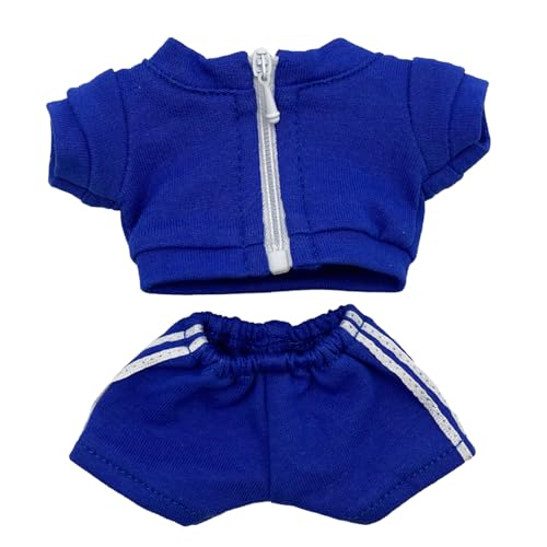 AXLUCE-ぬい服-ぬいぐるみ-服-10cm-人形-ジャージ (ブルー, 10cm)（Amazon）