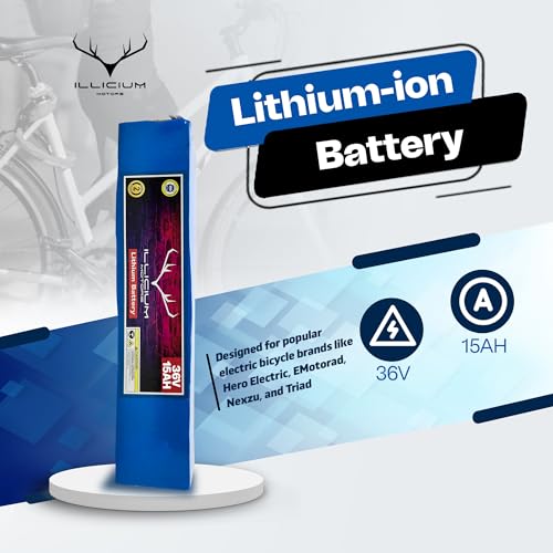 Image of 36V 15Ah Lithium-Ion Battery | Up to 60KM Range | 550W Electric Bicycle Battery with Smart BMS | Fast-Charging E-Cycle Battery Pack for Hero Lectro and Others Electric Bicycle