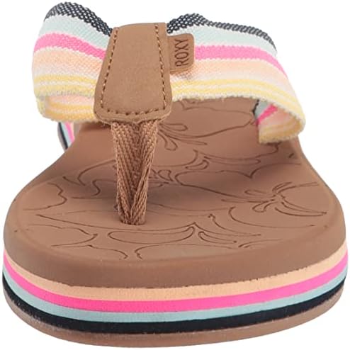 Roxy Women's Colbee Hi Flip Flop Sport Sandal, Blue/Pink, 6 | Image 1