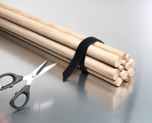 Velcro Brand Vel-30768-Ams Wide Straps 1 In X 30 Ft Roll | Cut To Length, Reusable Self-Gripping Tape | Bundle Poles, Wood, Pipes, Lumber, Garage Organization For Tool Handles Hoses, More | Black, 1In #TOP2