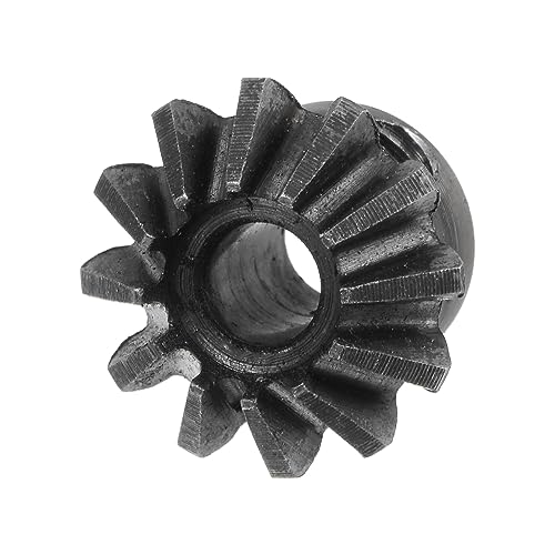 Image of HARFINGTON 2pcs Bevel Gear 1M 12 Teeth 6mm Shaft Hole 1:1 Tapered Bevel Pinion Gear 45# Steel 1.5 Module 90 Degree Steering Gear, for Hardware Mechanical Rotation