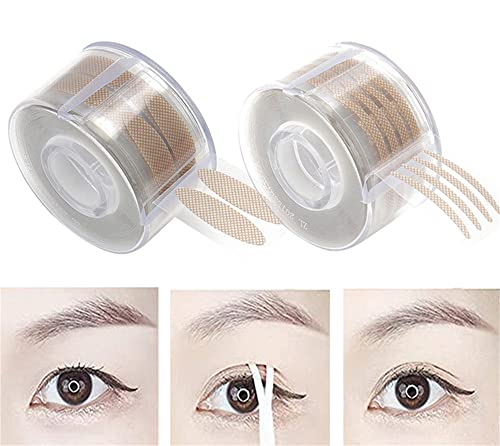 1200 stickers Eyelid Tape Invisible Eye Stickers Portable Breathable Natural Invisible Single Sided Double Eyelid Tape Self-Adhesive Eyelid Stickers Instant Eye Lift Strips (A)