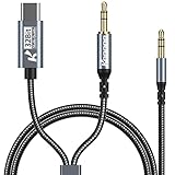 USB C to 3.5mm Audio Aux Jack Cable, KOOPAO 2-in-1Type C Adapter to 3.5mm Headphone Car Stereo Cord...