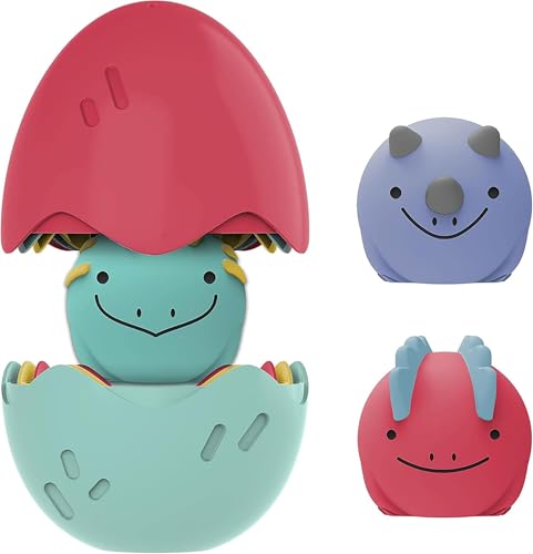 Image of Dr. Brown's CleanUp Float & Hatch Dino Eggs, Multi-Use Interactive Bath and Pool Toy for Toddlers, 6m+, BPA Free (Packaging May Vary)