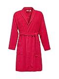 ESPRIT Unisex-Bademantel aus 100% Baumwolle XS Raspberry