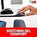 3M Precise Mouse Pad with Gel Wrist Rest, Soothing 3M Gel Technology and Satin Smooth Cover for All Day Comfort, Optical Mouse Performance and Battery Saving Design (MW85B), Extended, Black