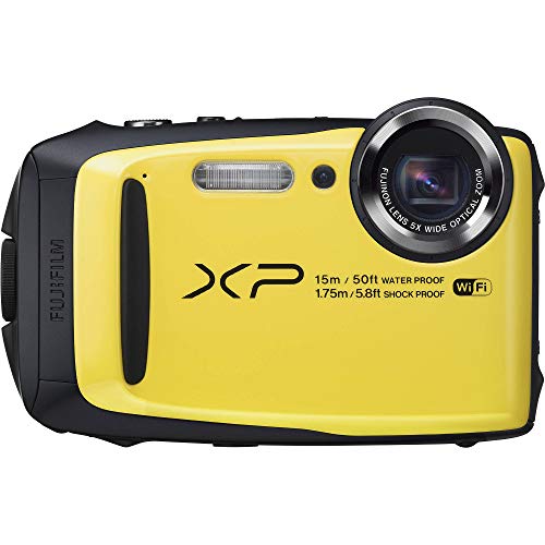 Fujifilm Finepix Xp90 Yellow Waterproof Digital Camera Bundle With Carrying Case #TOP1