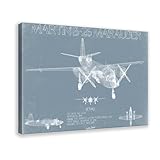 Martin B-26 Leinwand-Poster, Wandkunst, Dekordruck, Gemälde für Wohnzimmer, Schlafzimmer, Dekoration, 40 x 60 cm