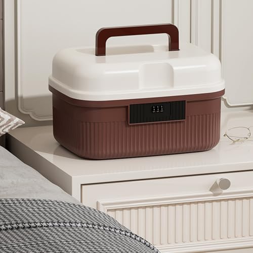 Boîte de rangement verrouillable à code pour téléphone et documents précieux