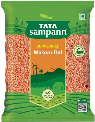 Tata Sampann Unpolished Masoordal, 1Kg