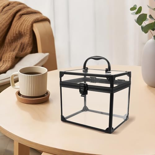 Organizador de vinilos de acrílico con asa para dormitorio 7
