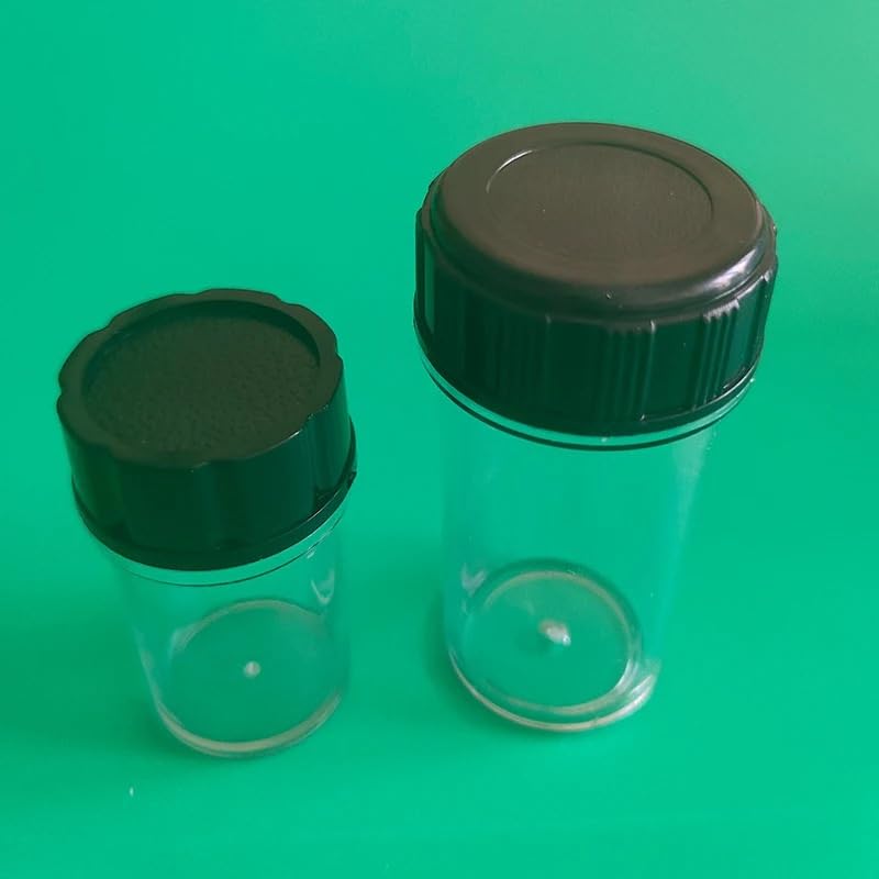Étuis de rangement pour objectifs de microscope, filetage 20,3 mm, boîte en plastique anti-poussière, 10 pièces