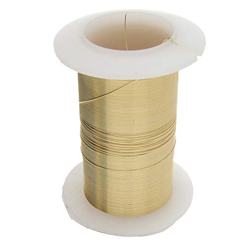 Image of The Beadsmith Wire Elements 30-Gauge Lacquered Tarnish-Resistant Copper Wire for Jewelry Making, 50 Yard, 45.72 Meter Spool (Gold)