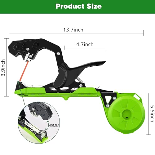 Plant-Tying-Machine-Ultra-light-Plant-Tape-Gun-Tool-to-Tie-Up-Vine-Quickly-Second-Generation-Garden-Plant-Tie-Machine-Suitable-for-Outdoor-Tomatoes-Vegetable-and-Fruit-with-Shears-Tapes-and-Staple
