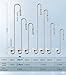 Clscea Aquarium Stainless Steel CO2 Diffuser Widen Hook, DCW300-30