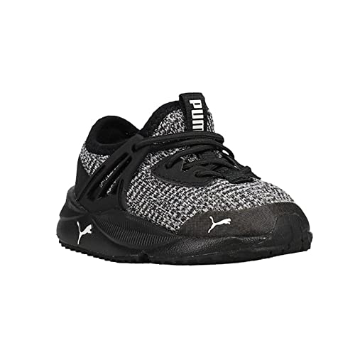 Image of Puma Kids Pacer Future Slip On Sneaker, Black White, 7 US Unisex Toddler